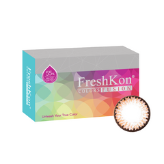 FreshKon Colors Fusion Brilliant Brown Monthly Contact Lens (2 Pack)