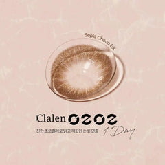 Clalen O2O2 Color 1-Day Toric Sepia Choco EX (30 Pack)