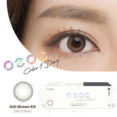 Clalen O2O2 Color 1-Day Toric Ash Brown EX (30 Pack)