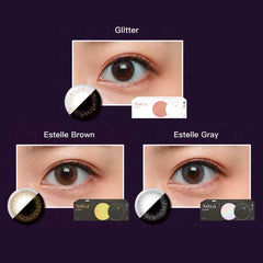 Clalen Astra Estelle Brown Daily Colored Contact Lenses (30 Pack)