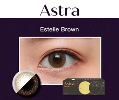 Clalen Astra Estelle Brown Daily Colored Contact Lenses (30 Pack)