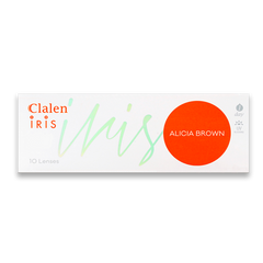 Clalen Iris 1 Day Alicia Brown Daily Colored Contact Lenses (30 Pack)