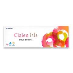 Clalen Iris 1 Day Soul Brown Daily Colored Contact Lenses (30 Pack)